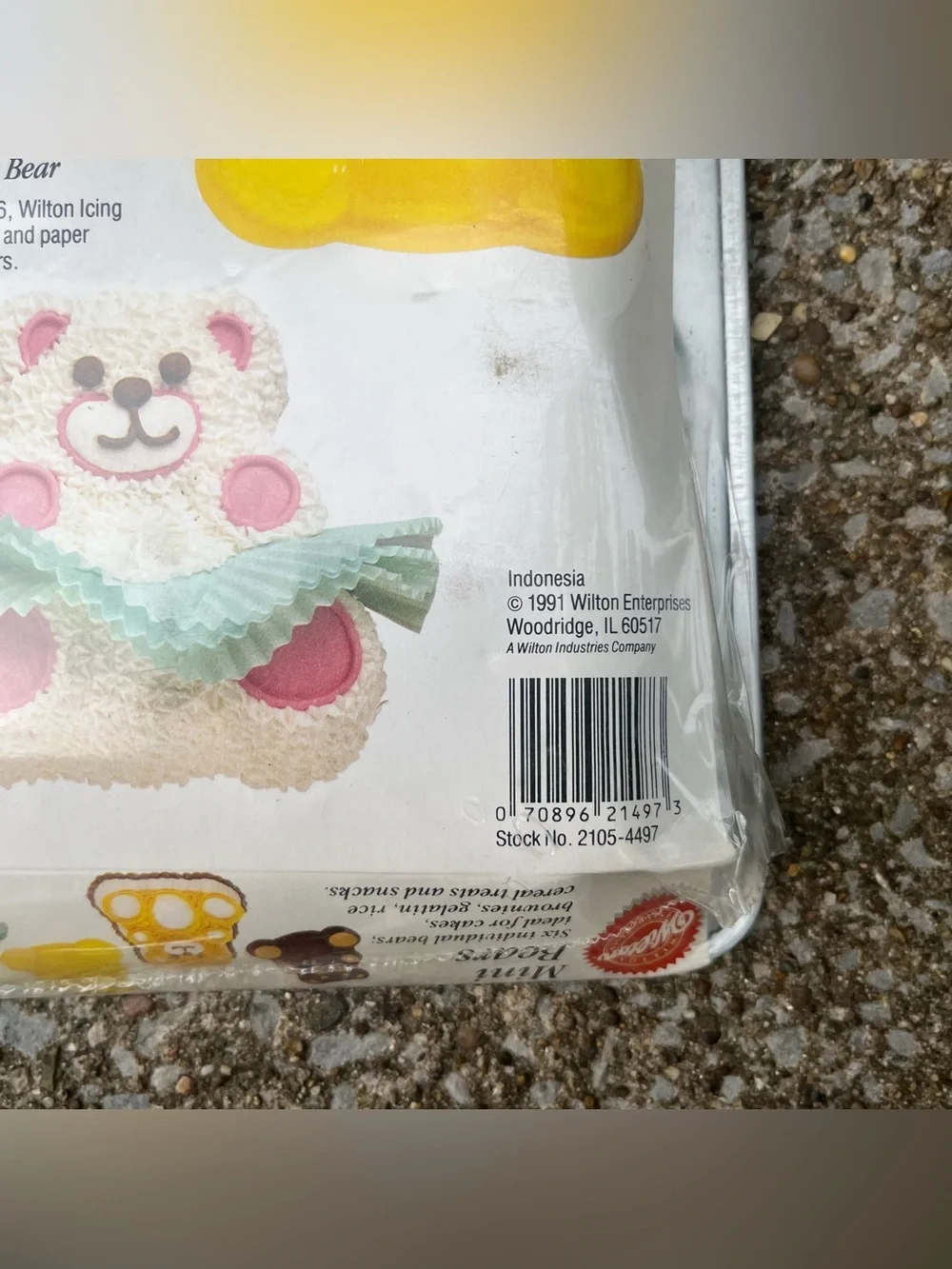 Vintage Wilton Mini Bears Cake Pan 1991 Aluminum 6-Mold w/ Insert